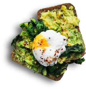 avocado and egg toast